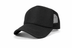 Black Solid Foam Trucker