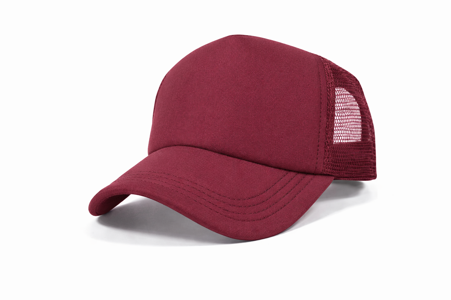 Solid Colour Foam Trucker Cap