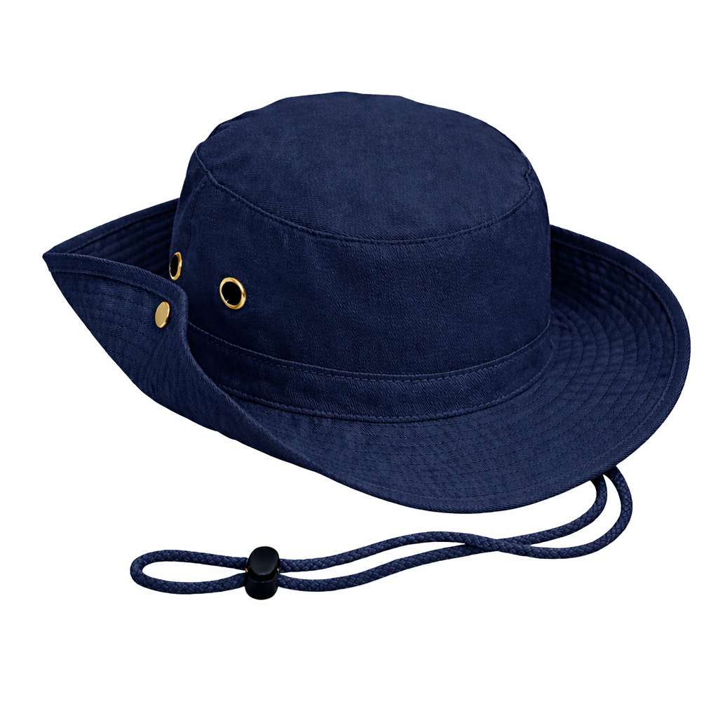 Bush Hat with Eyelids and Clip Stud