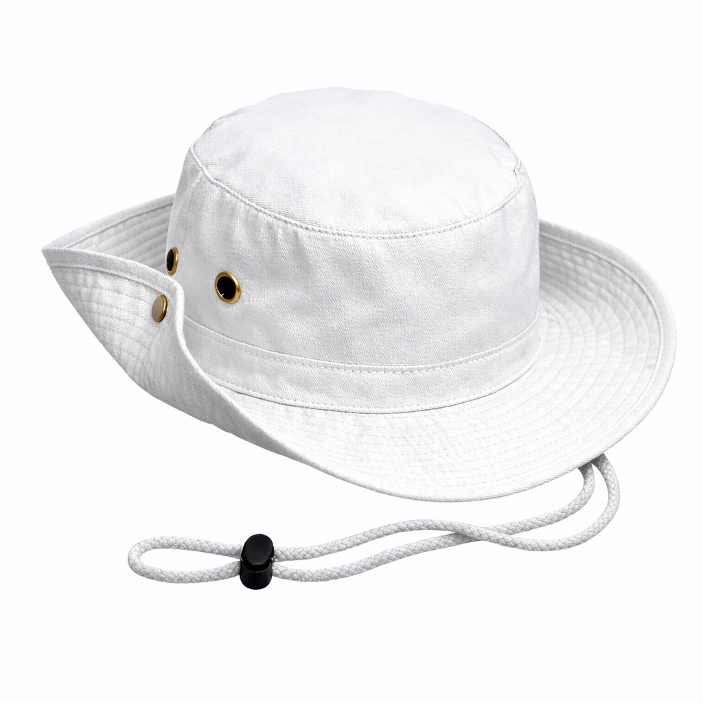Bush Hat with Eyelids and Clip Stud